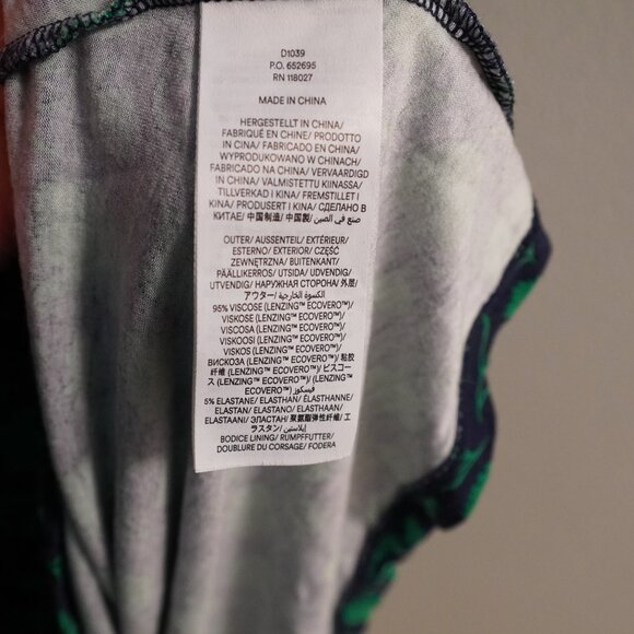 Boden Green Floral Midi Dress US 20-22R - Picture 2 of 3